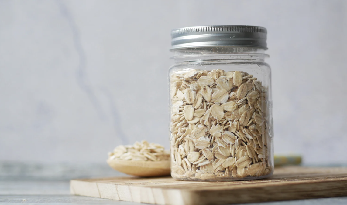 High Protein Peach Overnight Oat