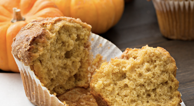 High Protein Pumpkin Muffins
