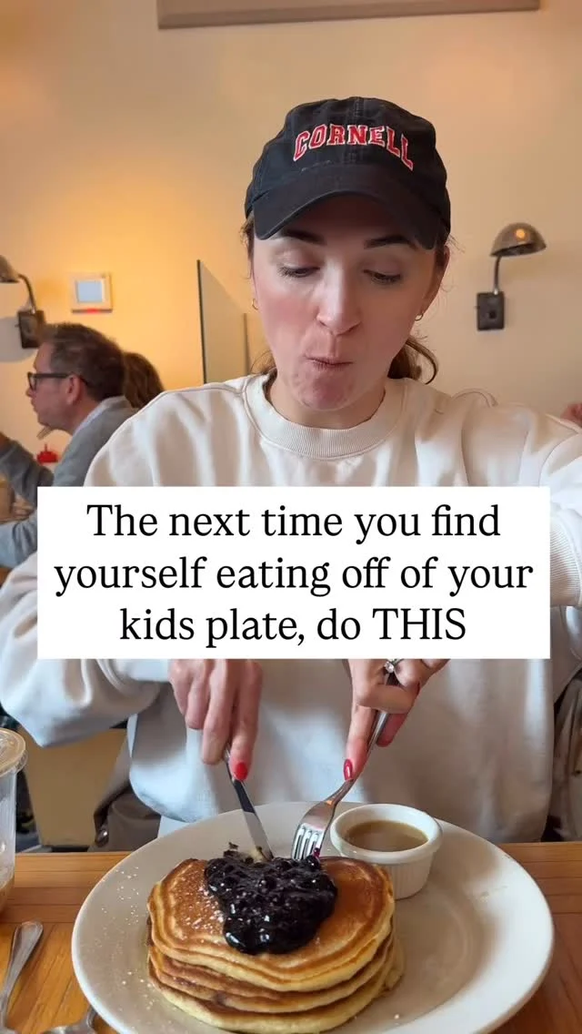 Let’s talk about something super common (and sneaky): eating off your kid’s plate 🍟🥪⁠
⁠
You’re not alone—so many moms do it without thinking. But those few bites here and there? They add up and can quietly sabotage your health goals.⁠
⁠
My client Jane used to do this all the time—nuggets, crusts, leftover mac and cheese. She wasn’t hungry, but it became a habit. It usually came from being rushed, skipping meals, or just not wanting food to “go to waste.”⁠
⁠
This is exactly why mindfulness is a core part of my 3M Method—because when you slow down and tune in, you stop the mindless munching and start seeing results.⁠
⁠
Here are 3 quick prompts to help you stop eating off your kids’ plates:⁠
⁠
Am I actually hungry right now?⁠
⁠
Would I put this on my plate if I were making a meal?⁠
⁠
What do I really need in this moment—food, or a pause?⁠
⁠
Mindfulness is just ONE piece of my method. I also give you a realistic meal plan that helps you stop mindless eating and sugar cravings.⁠
⁠
💬 Comment STRATEGY to sign up for my free masterclass to start feeing your best and stop self sabotaging your health goals!⁠
⁠
#nourishedroutes #nutritioncoach #mindfuleating #mindfulness #sweetcravings #healthysnacks #healthysnacking
