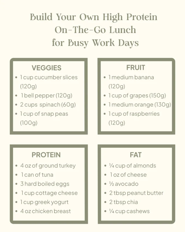 Comment QUICKLUNCH for my easy on the go, metabolism boosting lunch recipes!⁠
⁠
You didn’t mean to skip lunch… again.⁠
⁠
But between back-to-back meetings, school pickup, and your 3rd reheat of cold coffee, the drive-thru feels like the only option.⁠
⁠
You don’t even want Chick-fil-A or that Starbucks sandwich…⁠
but it’s easy.⁠
And Uber Eats? At this point, you’re basically a VIP customer.⁠
(Your bank account definitely notices.)⁠
⁠
💸 Skipping meals.⁠
💸 Spending way too much eating out.⁠
💸 Feeling tired, bloated, or behind on your goals.⁠
⁠
I get it. Eating well on busy workdays can feel impossible. That’s why I made a guide that helps you build your own high-protein, on-the-go lunch—with real food that actually keeps you full and fuels your day.⁠
⁠
✨ Balanced meals with protein, veggies, healthy fats, carbs, and even fruit⁠
✨ Designed to grab-and-go⁠
✨ No more relying on takeout or skipping meals⁠
⁠
Drop QUICKLUNCH below and I’ll send it your way!⁠
⁠
Because eating well shouldn’t be another thing you’re “failing at”—it should fit into your real life. 💪🥗⁠
⁠
#nourishedroutes #healthylunchrecipes #mealpreplunches